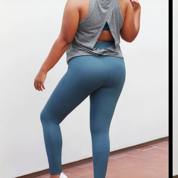 Motion 365 Fabletics By Celestial Blue Yoga Pants Legging Workout Pant 2X - Picture 6 of 16